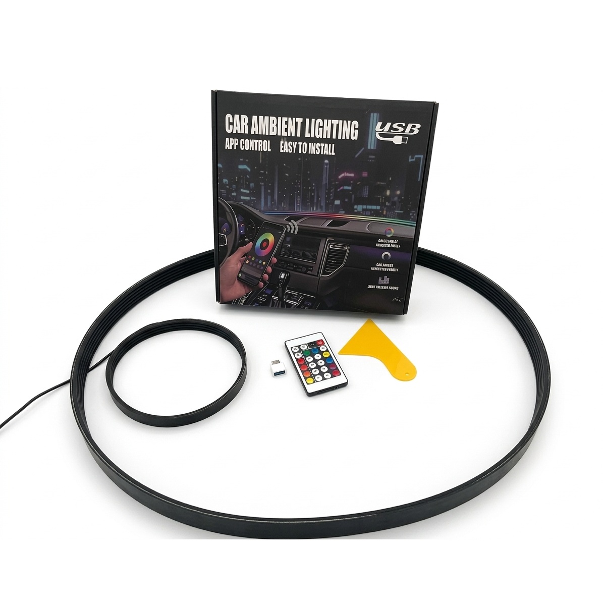 الوایر شیشه جلو 7 رنگ مدل RGB